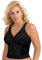 Exquisite Form Women's Original Long Line Posture Bra 5107565, Black, 38D