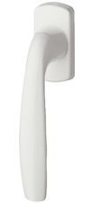 HOPPE Fenstergriff Modell New York 0810/US10 Aluminium kunststoffbeschichtet weiss mit Secustik® Sperrmechanismus