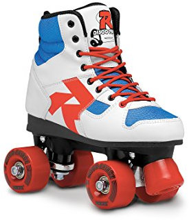Roces Damen Disco Palace Rollerskates/Rollschuhe Street, weiß-Blau-Rot, 35