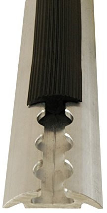 Abdeckprofil für Airlineschienen, 2 Meter, aus weichem und flexiblem Kunststoff, platzsparend verstaubar, schwarz