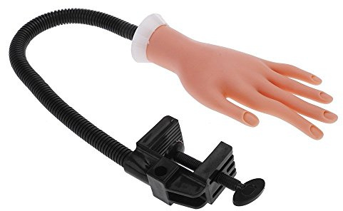 Binnan Main d'Entraînement, Main Pratique pour Nail Art Manucure Faux Ongles et Présentation-Silicone