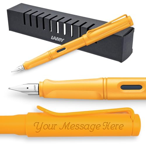 Lamy Safari Candy Mango Fountain pen Extra fine nib 2020 limited edition + Free ENGRAVING + gift box