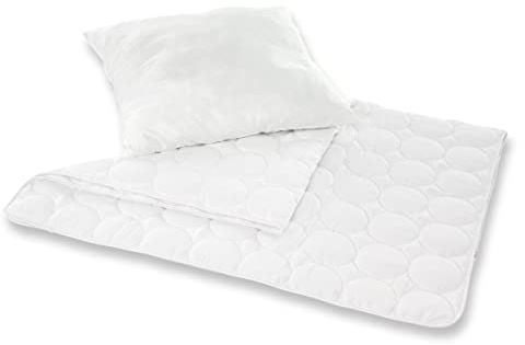 Einziehdecken SET TENCEL | bestes Feuchtigkeitsmanagement für trockenes und hygienisches Schlafklima | Decke: 140 x 200 cm, Kissen: 70 x 90 cm