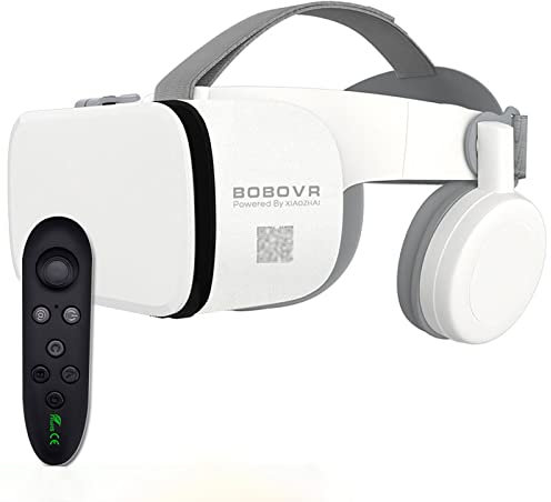 Gafas Realidad Virtual Pantalla Completa Gafas 3D VR con Control Remoto, Gafas Estéreo Originales 3D VR para iPhone 14 13 12 11 Pro Mini X R S MAX Samsung Galaxy Juego Realidad Virtual para Teléfonos