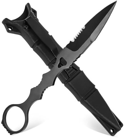 Edc Messer, Jagdmesser Feststehende Klinge, Kampf Messer Scharfe Survival Messer Mit Holster, Gürtelmesser Für Camping Outdoor Messer Feststehend Bushcraft Messer