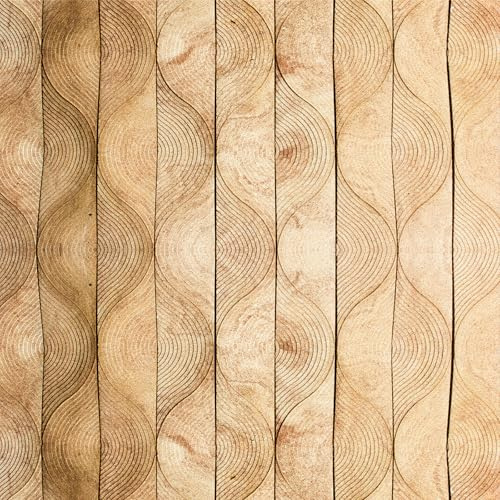 LZH-LP Papel Pintado Autoadhesivo Con Vetas Madera, 44x600CM Costuras Geométricas, Papel Contacto Despegable Pegable, Madera Clara Lámina Decorativa Extraíble Para Muebles Armario