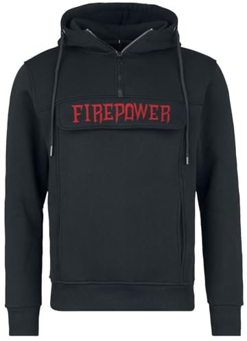 Judas Priest Logo Homme Sweat-Shirt à Capuche Noir M 80% Coton, 20% Polyester Regular/Coupe Standard