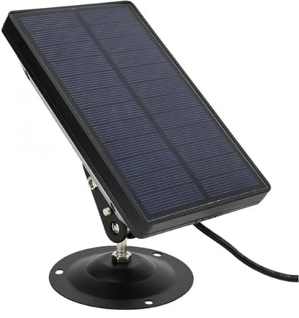 Kit de panneau solaire, Panneau Solaire Batterie Rechargeable Caméra Extérieure Panneau Solaire Étanche For Caméra De Batterie IP Avec Câble De Chargement 3m 5V DC5.5mm Pour caméra de surveillance ext