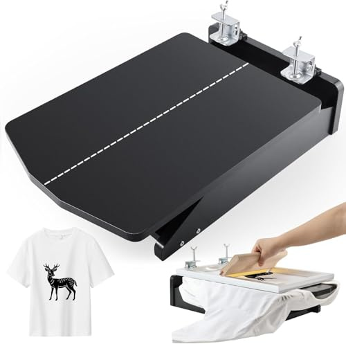 Caydo Screen Printer, Silk Screen Printing Press, Unique Hinge Design Wood Screen Printing Table for T-Shirt DIY Printing and Screen Printing Beginners