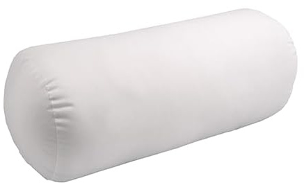 Long Premium Round Bolster Body Pillow – Pillow Roll Medium Size 20 x 60 cm (7’’ x 23’’) – Soft Hollowfiber Filling Cushion Orthopaedic Pregnancy Support Insert