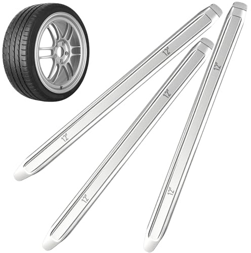 VAGCARS 3 Pezzi Leva per Pneumatici, Leva per Montaggio Moto, Levas per Montaggio Pneumatici da 30 cm in Acciaio ad Alta Resistenza, Utensile Universale per Moto, Biciclette e Auto