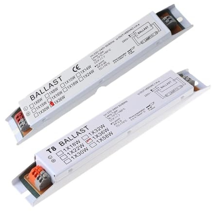 Balasto electrónico instantáneo 367D T8 de 36 W for uso residencial/comercial, 1 lámpara