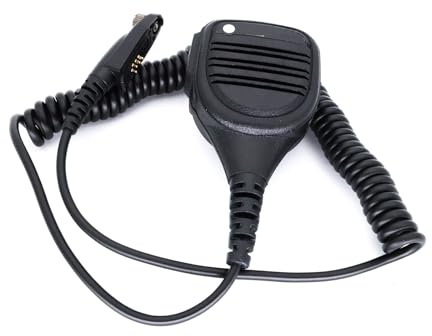ZYHARUKO Shoulder Lapel Hand Microphone With 3.5mm Sound Plugs Heavy Duty Mic Two Way Radio Accessory For GP328plus Lapel Mic