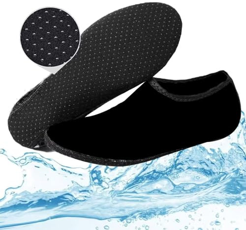 Vattenskor, simskor, vattensportsurfing, halkfria, lätta, idealiska för stränder, simbassänger, surfing och yoga, storlek 38–39, L