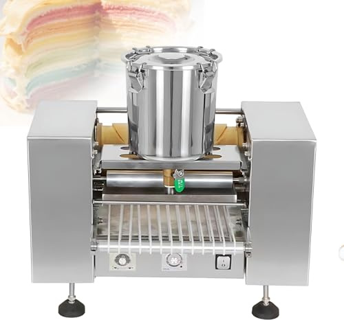 Crepera Automática 2800W, Acero Inoxidable 304 Profesional Para Tortitas Y Panquecas, 15-23 Cm, Perfect Para Hostelería Y Pastelería, 300 Piezas/h(8in)