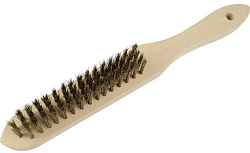 Brüder Mannesmann Werkzeug Messingdrahtbürste, 4-reihig, M 419-4