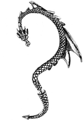 Alchemy Gothic E274L Ohrmanschette, Drachen-Design, für linkes Ohr, Pfelegeanweisungen (evtl. nicht in deutscher Sprache)