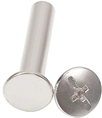 Yinpecly 10Pcs M5 x 25mm Phillips Binding Screw Post Belt Buckle Binding Bolts Carbon Steel Cross Head Chicago Screws Leather Fastener for Photo Albums Scrapbook Silver Tone