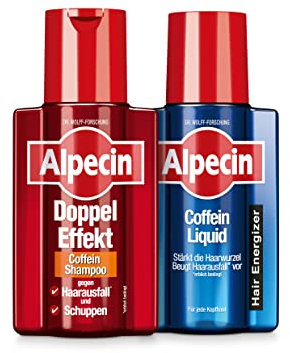 Alpecin Doppel-Effekt Coffein-Shampoo & Coffein-Liquid - 2 x 200 ml - Set gegen Haarausfall und Schuppen | Tonic zur Stärkung der Haarwurzeln | Shampoo mit Doppelwirkung gegen Haarausfall und Schuppen