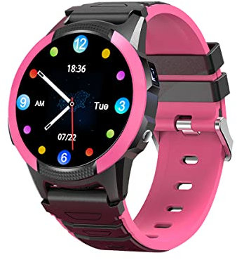 SaveFamily Slim 4G | Reloj Inteligente Niño con Localizador GPS, Llamada, Vídeo, Chat, Botón SOS, Cronómetro | SIM Incluida – Color Rosa