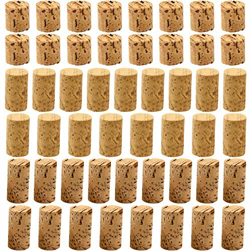 3 Ace Crafts 50 Wood Corks Plugs (Assorted Sizes) Tapered Blank Tops Wood Wine Corks Beer Stoppers Leakproof Natural Wooden Corks Replacement for Wine Bottles, Beer Bottles, Liquor Bottles Cork Crafts