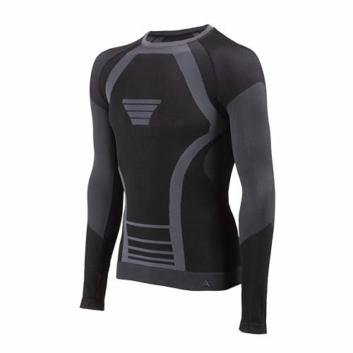 Risalti Maglia Termica Uomo e Donna Extreme Unisex - Intimo Termico Manica Lunga Traspirante, Abbigliamento Termico Tecnico Invernale Senza Cuciture - Made in Italy