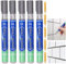 5 Pcs Tiles Grout Pen, Tile Grout Pen Dark Grey Wall Repair Pens, Tile Grout Reviver Pens for Tile Grout Wall Floor Bathrooms and Kitchen Restoring Grout Joints