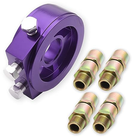DSOUWEH Universeller Ölfilter für effiziente Ölfiltration, Filterkühler, Sandwich Sandwichplatten Adapter, Ölfilterkühler