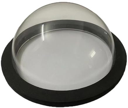 Qianly Dome Shape Aquarium Floating Plant Corral Pond Fish Viewing Dome Clear Round Intercepts Floating Plants Fish Feeding Ring