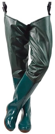 JCWGLY Watstiefel 80 cm Hohe Leichte Hüft-Wathose Für Herren, Watstiefel Mit Stiefeln Für Fliegenfischen, Bequeme Und Atmungsaktive Wasserstiefel(41 EU)