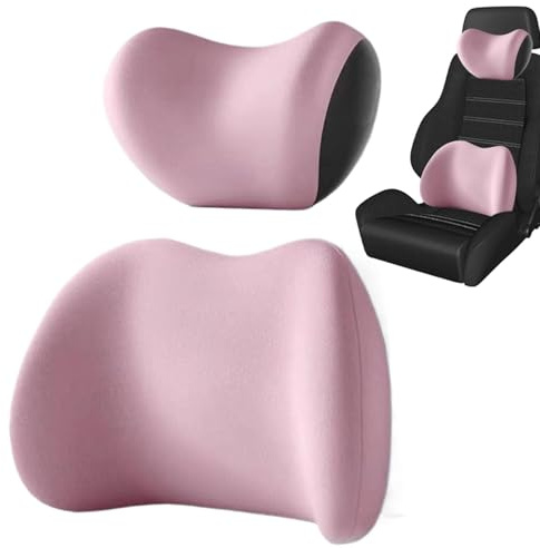 Cojín para reposacabezas y soporte lumbar,Almohada de soporte lumbar,Almohada portátil de apoyo para la espalda con correas - Cómodo cojín para la espalda, almohada para la parte baja de la espalda pa