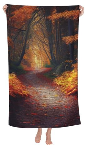 Stranddecke Bäume Autumn Duschtuch Pflegeleicht Strandlaken Mikrofaser Beach Towel Für Spa Männer 80X130Cm