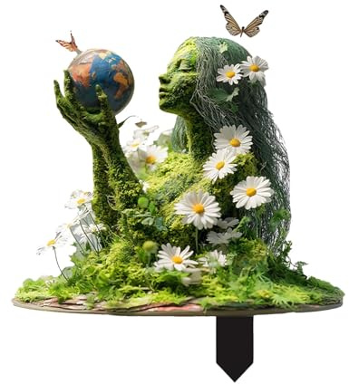 Generisch Gartendeko für DraußEn,Garten Figuren DraußEn Garten Stecker Deko Garten Figuren Groß Tragen Deko Gartenfiguren für Blumentopf AußEndekoration Gartendekoration (Heldin)