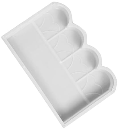 SEWACC Stampo per Recinzione in Plastica Resistente per Cortile Fai da Te Calcestruzzo Rapido per Mattone Bianco Forma Riutilizzabile per Bordure Giardino e Aiuole