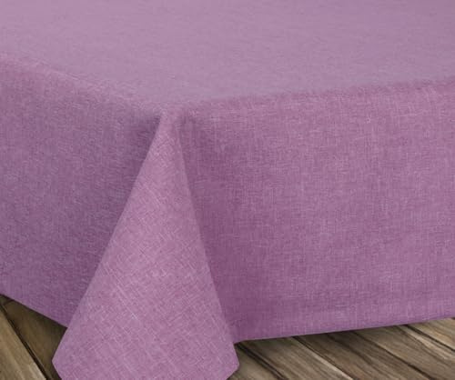 BEAUTEX Tischdecke Leinenoptik eckig 135x180 abwaschbar | fleckenabweisend, bügelfrei, pflegeleicht, Lotuseffekt, viele Größen & Farben, für Küche, Esszimmer, Balkon & Garten