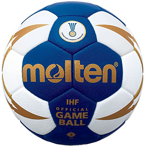 Molten Elite Handball, Blue/White/Gold, Size 3
