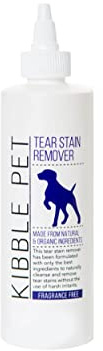 Kibble Pet Tear Stain Remover - Eye & Saliva Stain Cleaner for Dogs & Cats | Natural, Fragrance & Paraben-Free | Effective, Gentle, Cruelty-Free, Made in The USA