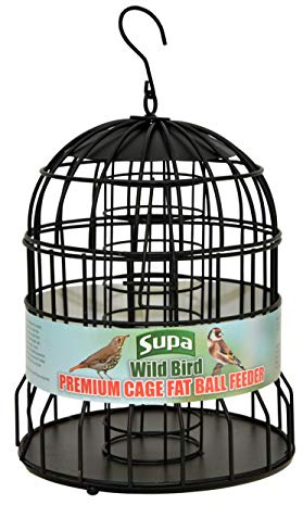 Supa Premium vild fågelbur fett bollmatare, avskräcker ekorrar och större fåglar som duvor och duvor