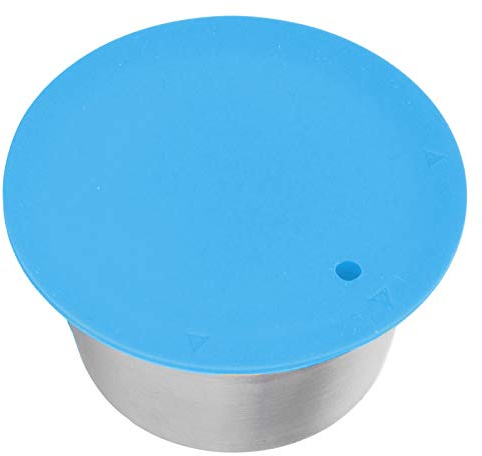 Fdit Coffee Capsule, Stainless Steel Coffee Pod Reusable Refillable Filter Cup for Coffee Maker Exquisite (blue)