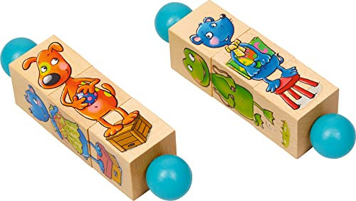 Die Spiegelburg - Holz-Dreh-Puzzle, Die Lieben Sieben, 17883