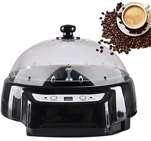 Tostatori di Caffè, Macchina Per La Torrefazione Automatica Dei Chicchi Di Caffè Da 500 W Con Timer Intelligente, Macchina Per La Cottura Delle Noci Di Arachidi Con Macchina Per Popcorn,Black