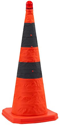 1 paquete de cono de tráfico plegable de 70cm / panel de cono de tráfico/cono de Seguridad reflectante multifuncional, tamaño naranja: 28 pulgadas / 70cm)