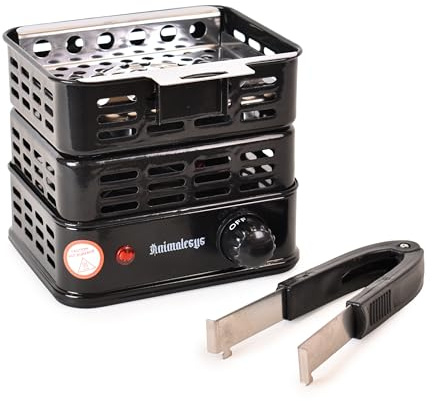 HORNILLO ELECTRICO ANIMALESYS CESTA 1000W NEGRO