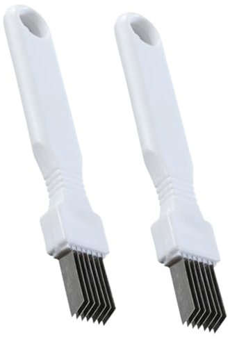 MAGICLULU 2stücke Edelstahl Zwiebelschneider Multifunktionale Zwiebel Schneidwerkzeuge Rostfrei Rutschfester Griff Küchenhelfer Für Gemüse Und Kräuter