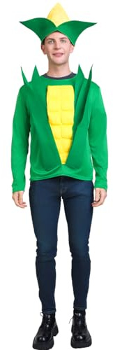 SEA HARE Unisex Adult Corn Costume Fun Halloween Vegetable Decoration Costume (One Size)