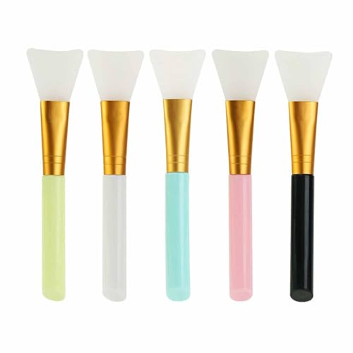 5 Packs Silicone Brushes for Epoxy Resin, Multi-Color Heat Resistant Applicator Brushes for Tumbler Cups, DIY Coating & Art Crafts