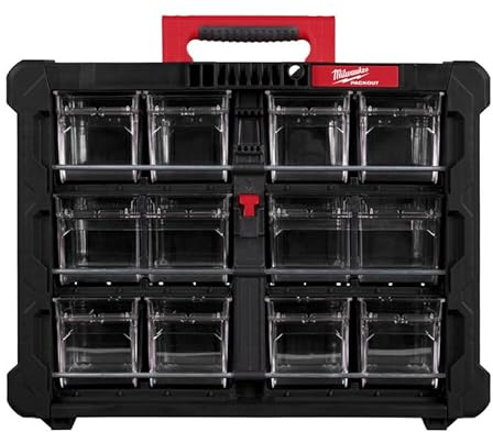 Milwaukee 4932498323 Packout Tip Bin Organizer mit Behälter
