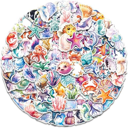 Pegatinas Scrapbooking,Pegatinas Animales Stickers Ordenador Portatil,Maletas,Monopatín,Guitarra,Tazas etc (color A)