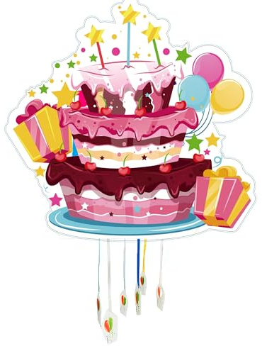 Pignata Compleanno per Bambini - Ananas per Bambini - Decorazione per feste per bambini Bambino e Bambina - Grandi pignate - Pinate da riempire con giocattoli e ciucci - Facile da riempire (torta e
