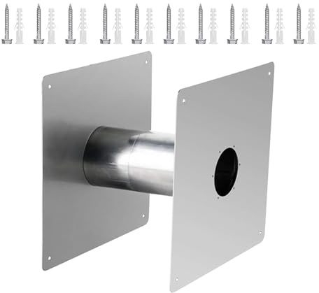 Edelstahl -Entlüftungswand Fingerhut - Edelstahl Doppelwand -Fingerhut, | Wandfinger Edelstahl-Wandlüftung | Doppelwandige Edelstahl-Wandlüftung, Isolierte Edelstahl-Wandlüftung, 60 Mm